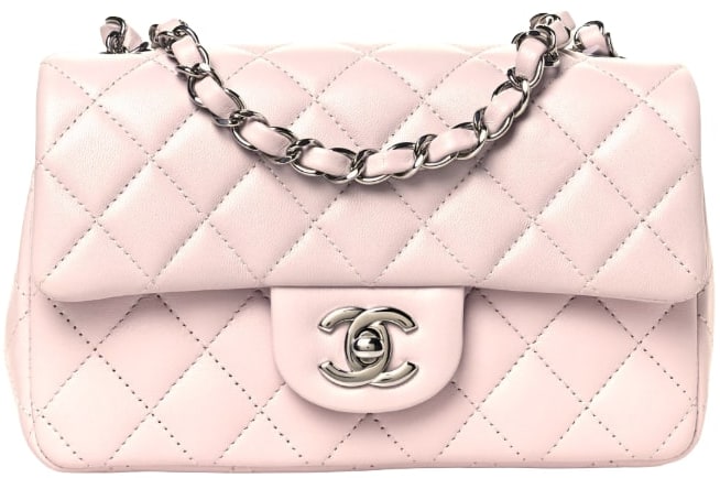 Chanel 'Baby Pink' Lambskin Quilted Classic Flap Bag