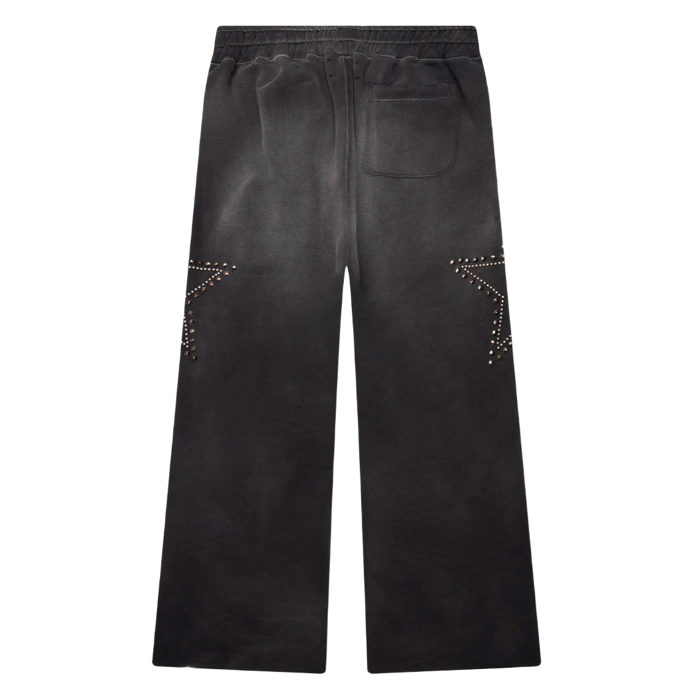 Satoshi Nakamoto 'Black' Star Studded Sweatpants