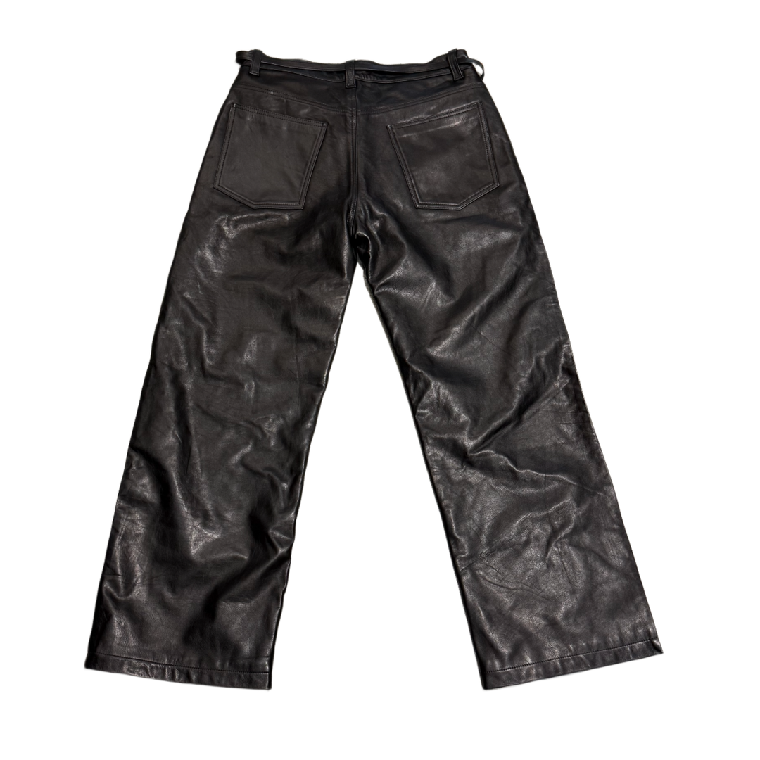 Earthling VIP 'Beige/Black' Merge Leather Sweatpants