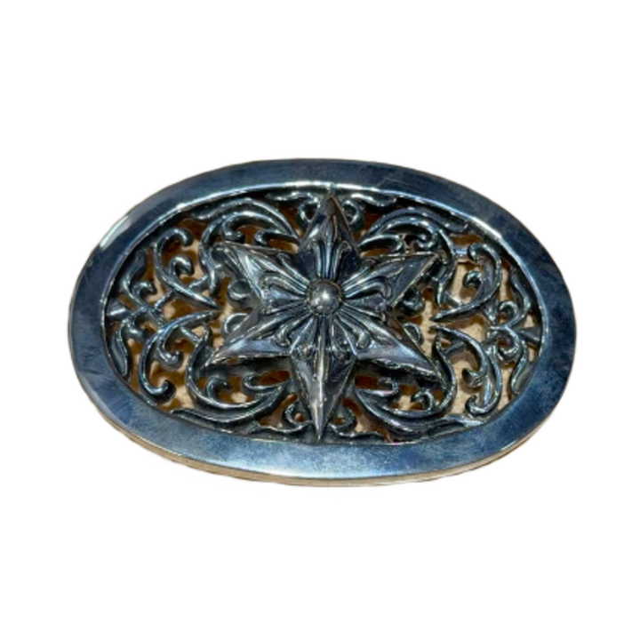 Chrome Hearts 'Star Oval' XL Belt Buckle