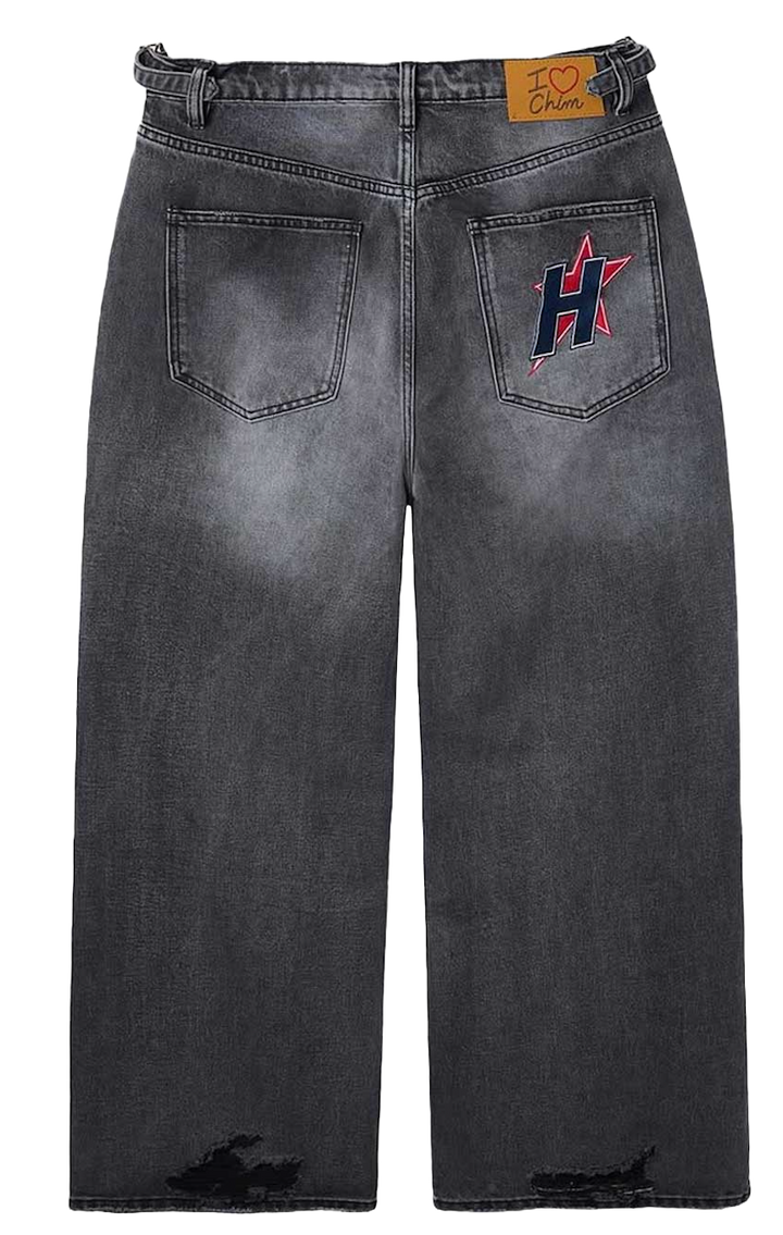 Happy Memories Don't Die HMDD 'Black' Baggy H-Star Jeans