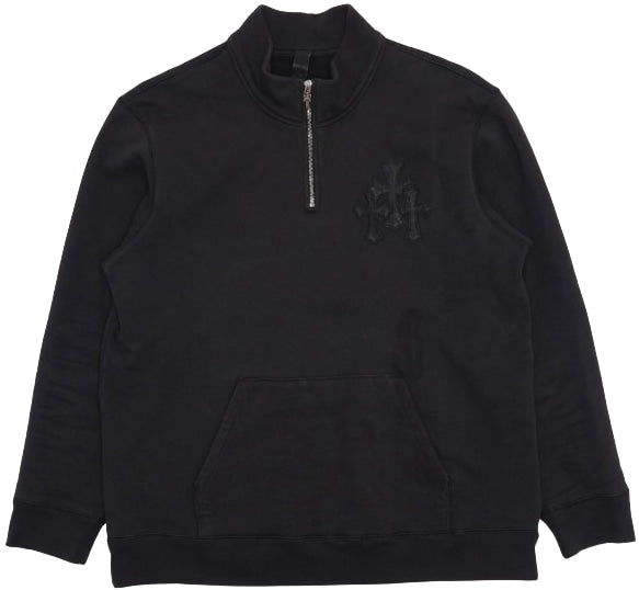 Chrome Hearts Cross 'Patch Paper Jam' Quarter Zip Sweatshirt