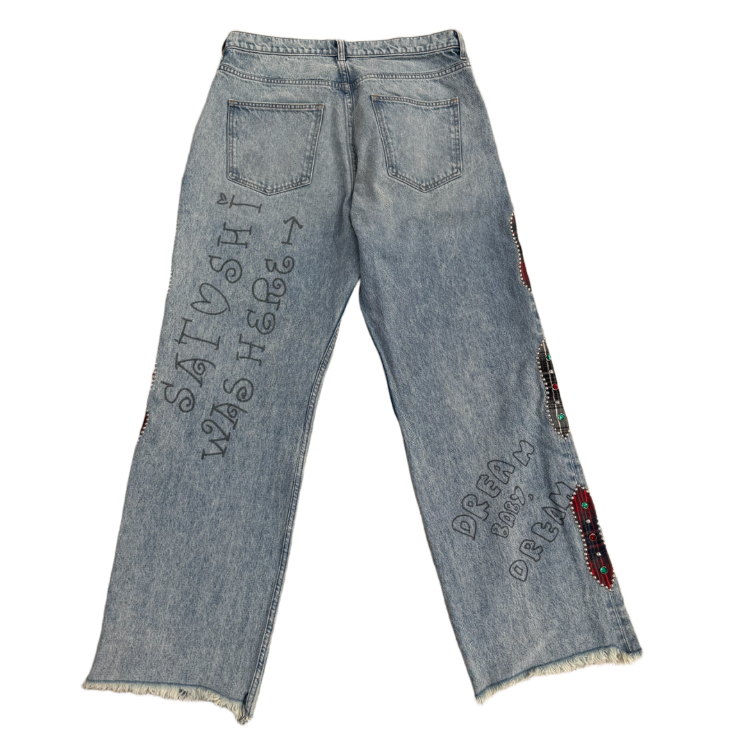 Satoshi Nakamoto 'Nessa' Stud Side Jeans