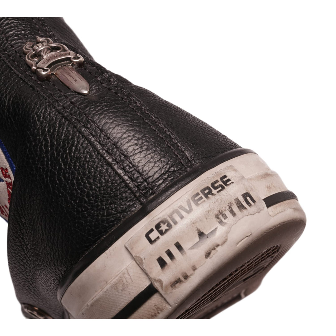 Chrome Hearts 'Triple Star Patch' Hightop Leather Converse
