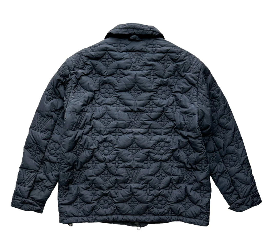 Louis Vuitton 'Navy' Monogram Padded Jacket