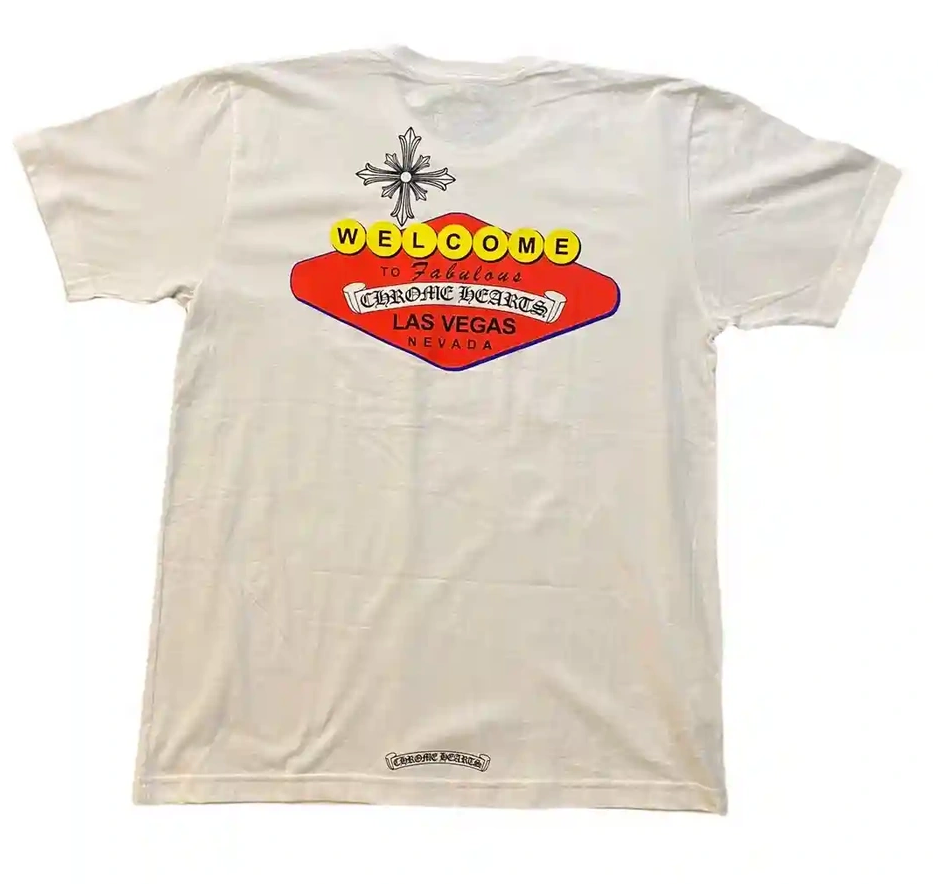 Chrome Hearts 'Welcome' Las Vegas White Tee