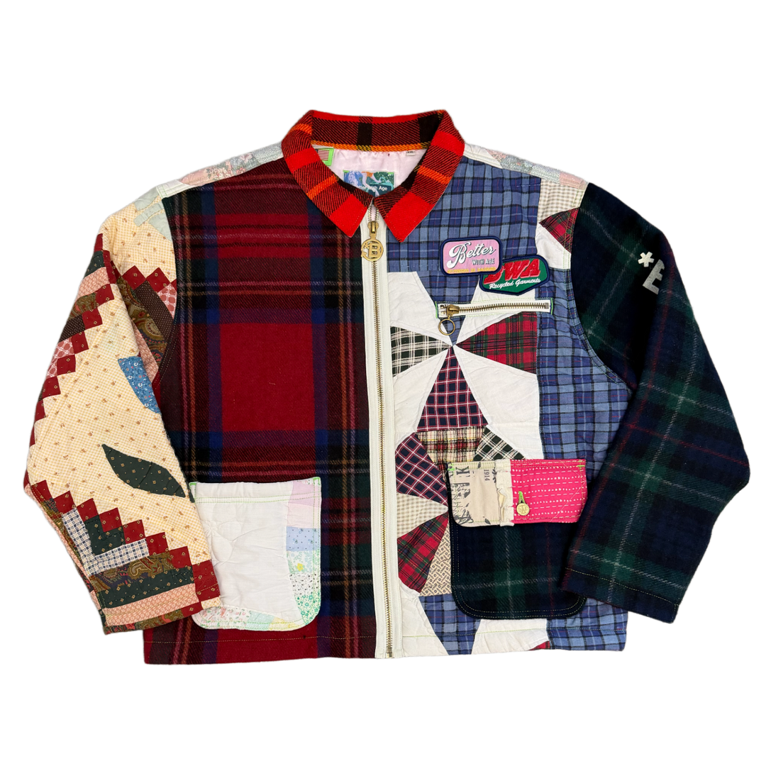 *Better With Age 'Quilted Patch' Work Jacket