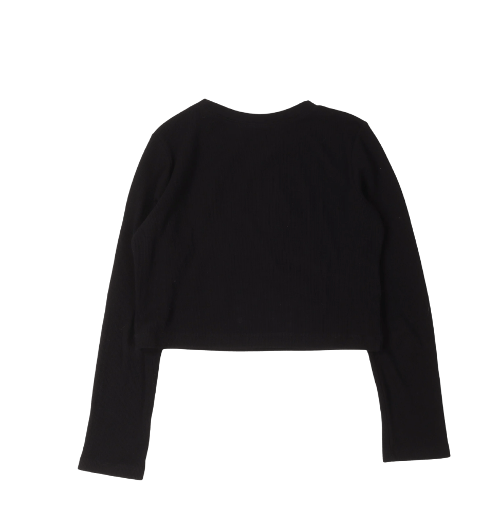 Chrome Hearts Womens Cropped Embroidered Thermal Shirt