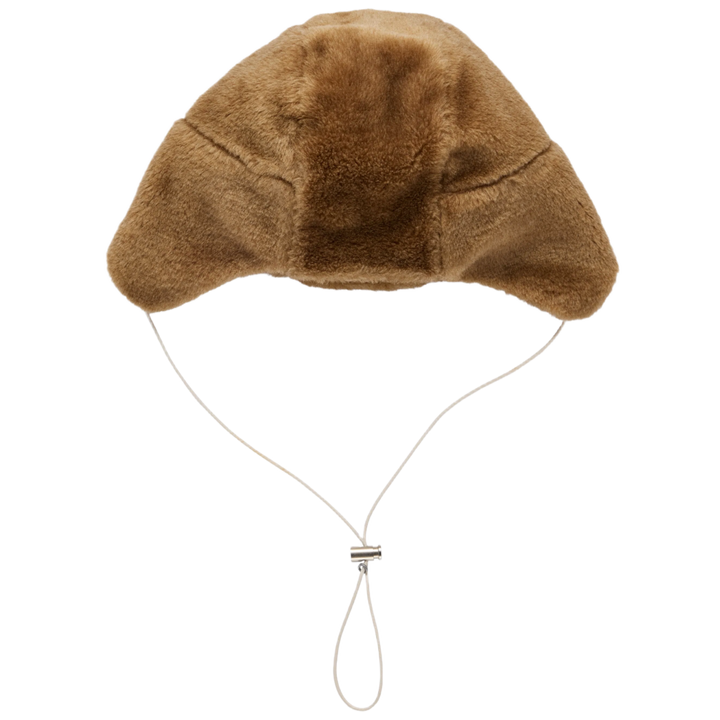 Chanel 'Beige Logo' Fur Trapper Hat