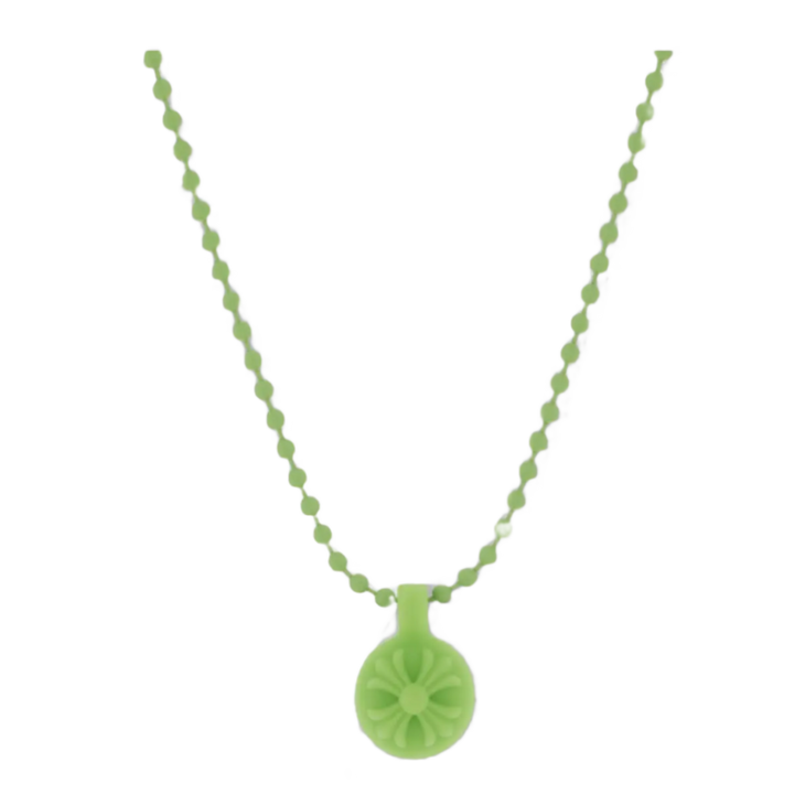 Chrome Hearts 'Green' Silichrome Crossball Charm