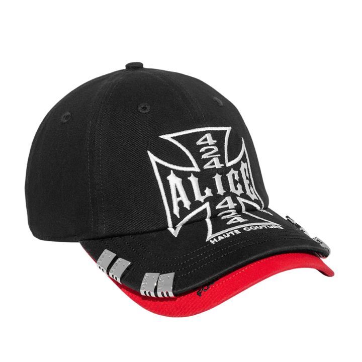 Alice 424 'Black/Red' Double Brim Cap