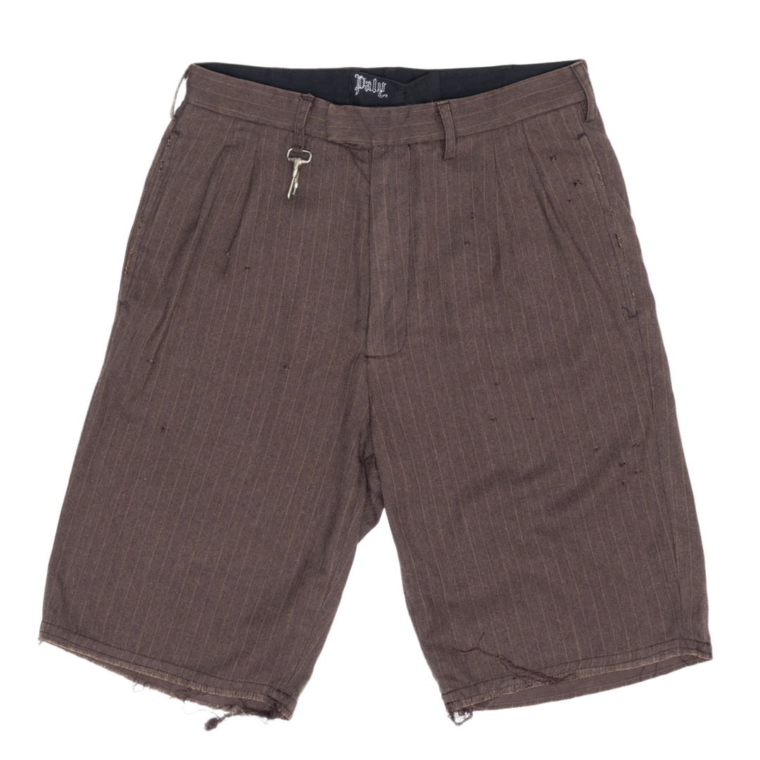Paly 'Brown' Pleated Dress Shorts