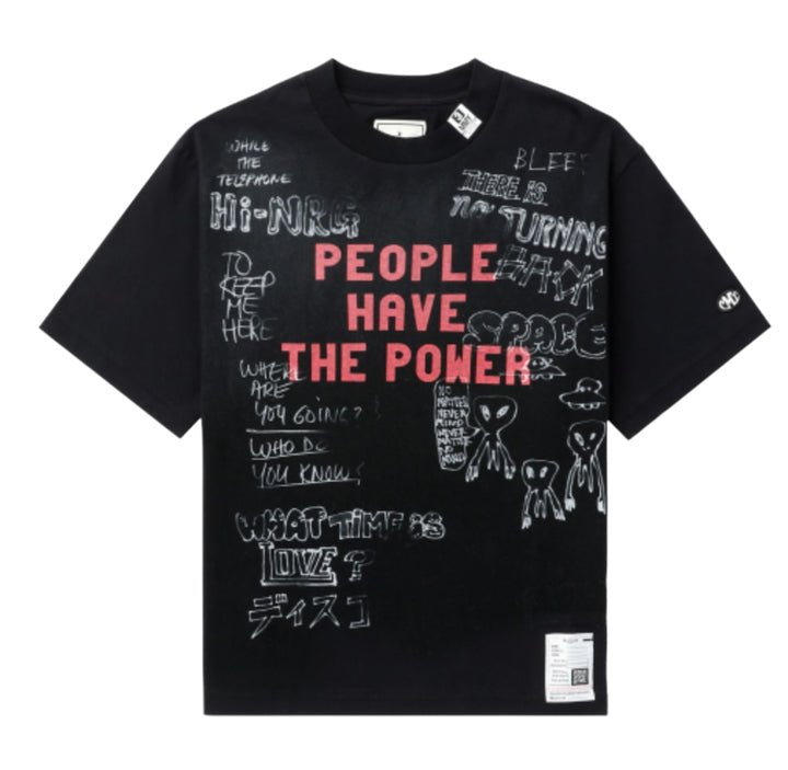 Maison Mihara Yasuhiro 'Power To The People' Black Tee