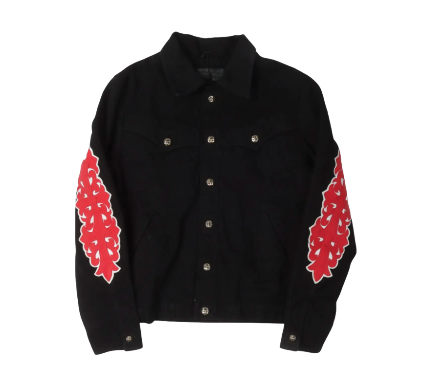 Chrome Hearts Floral Patch Work Jacket