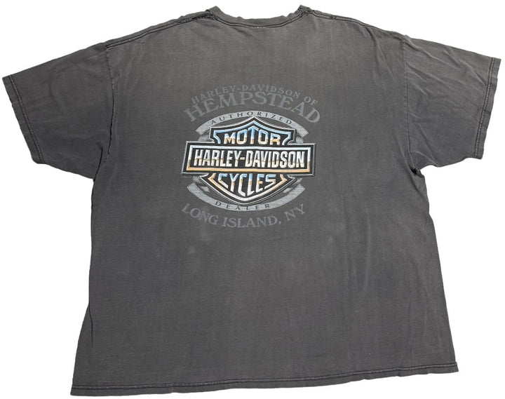 Harley Davidson 'Dragon' Vintage Grey Tee