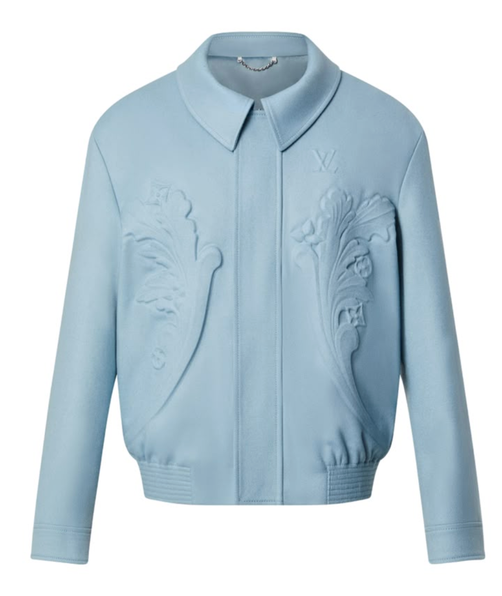 Louis Vuitton Ornaments Blouson Blue Jacket