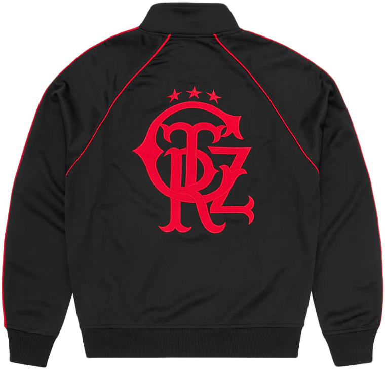 Corteiz '3 Star Crest' Black Track Jacket
