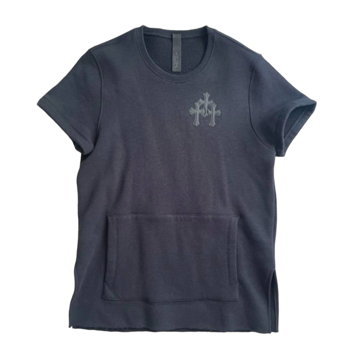 Chrome Hearts 'Paper Jam' Short Sleeve Black Sweat Shirt