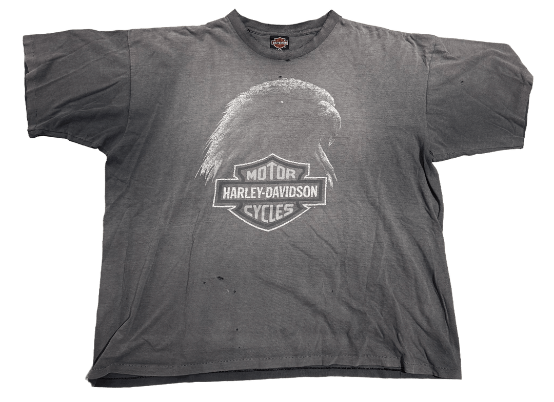 Harley Davidson 'San Francisco' Vintage Distressed Grey Tee