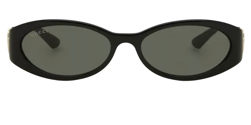 Gucci Oval Frame Black Sunglasses