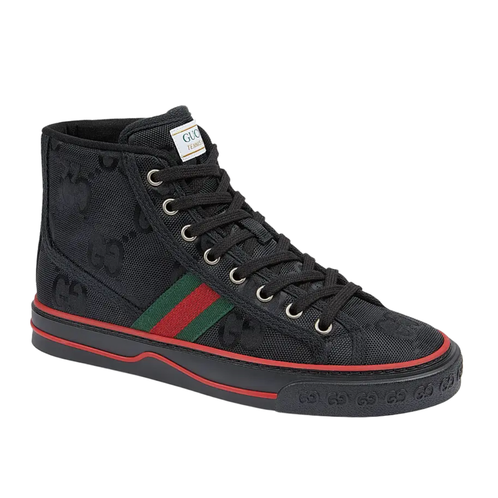 Gucci 'Black' 1977 Leather High Top Sneakers