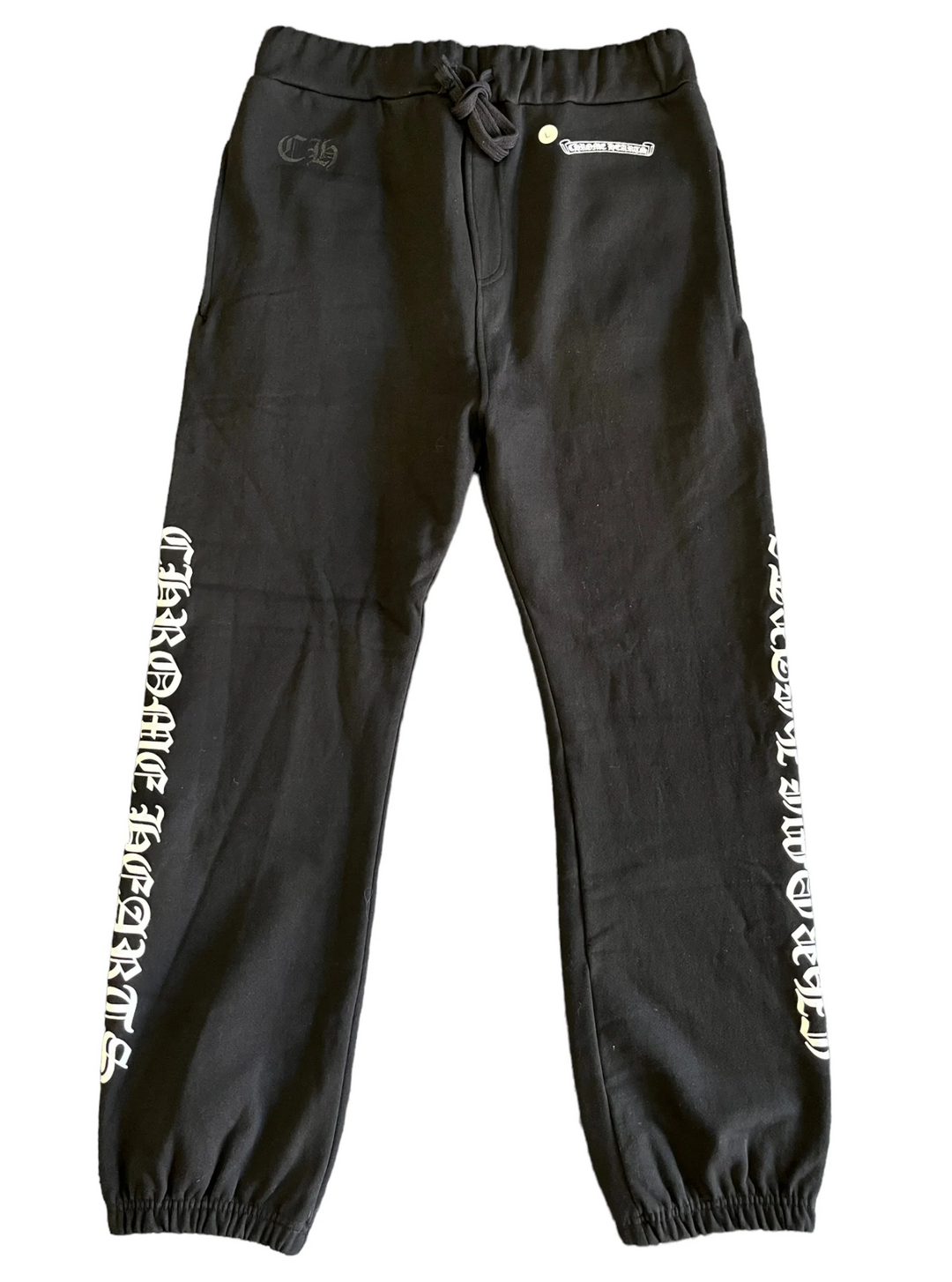 Chrome Hearts 'Scroll Logo' Black Sweatpants