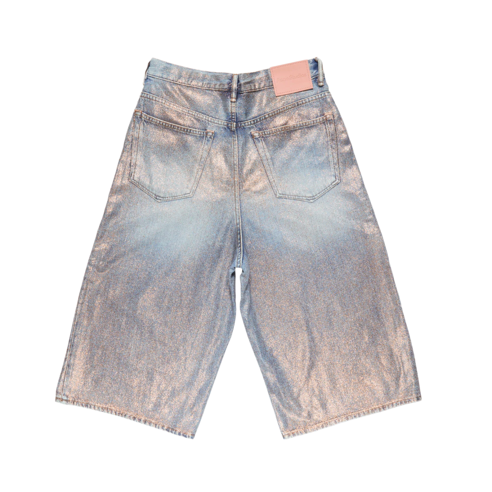 Acne Studios 'Glittered' Denim Shorts