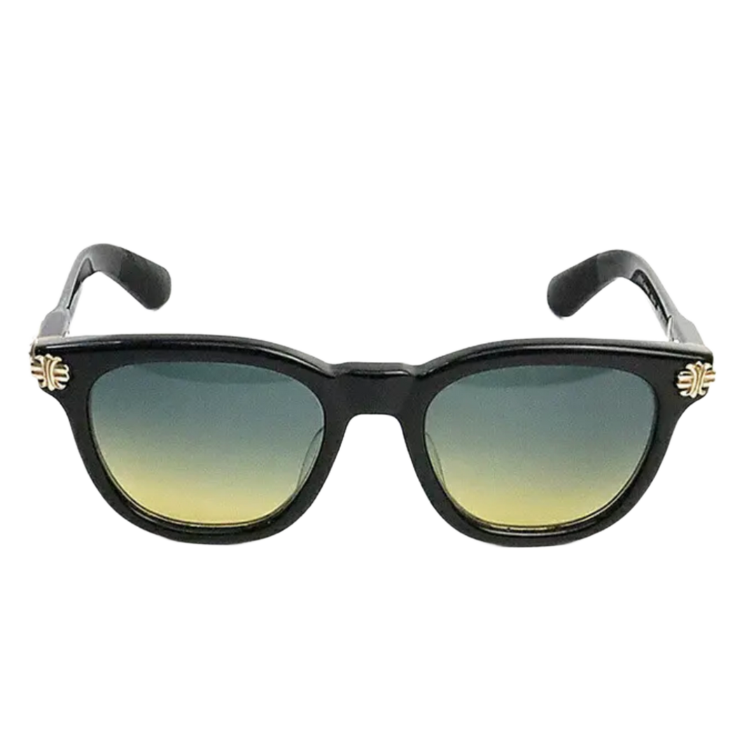 Chrome Hearts 'Smoke Show' Black and Gold Sunglasses