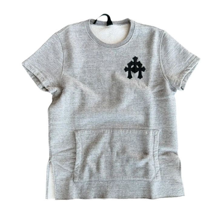 Chrome Hearts 'Grey' Paper Jam Short Sleeve Crewneck
