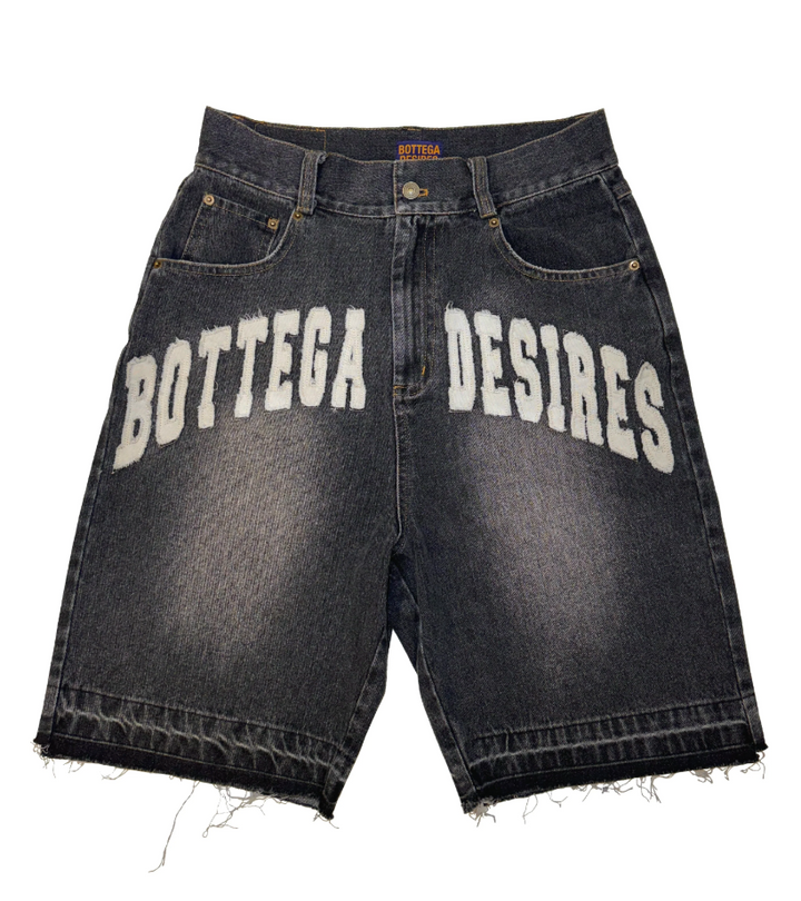 Bottega Desires 'Black' Denim Shorts