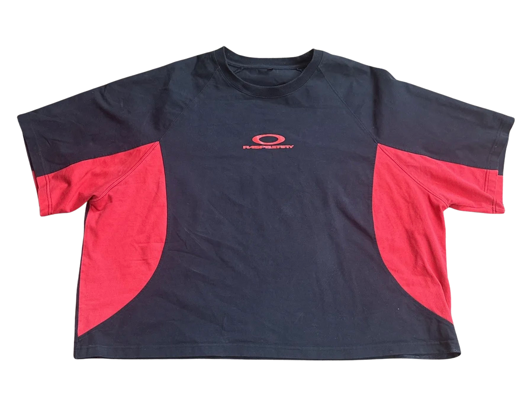 Gold+Vintage Gallery Raspberry Hills 'Black' Oakley Shirt