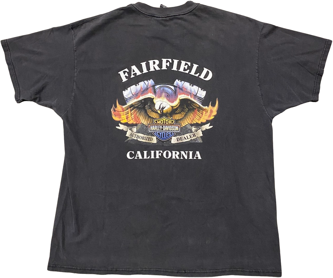 Harley Davidson 'Fairfield, CA' Vintage Tee