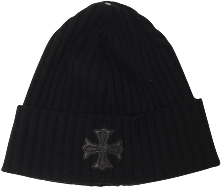 Chrome Hearts Cross Patch Cashmere Black Beanie