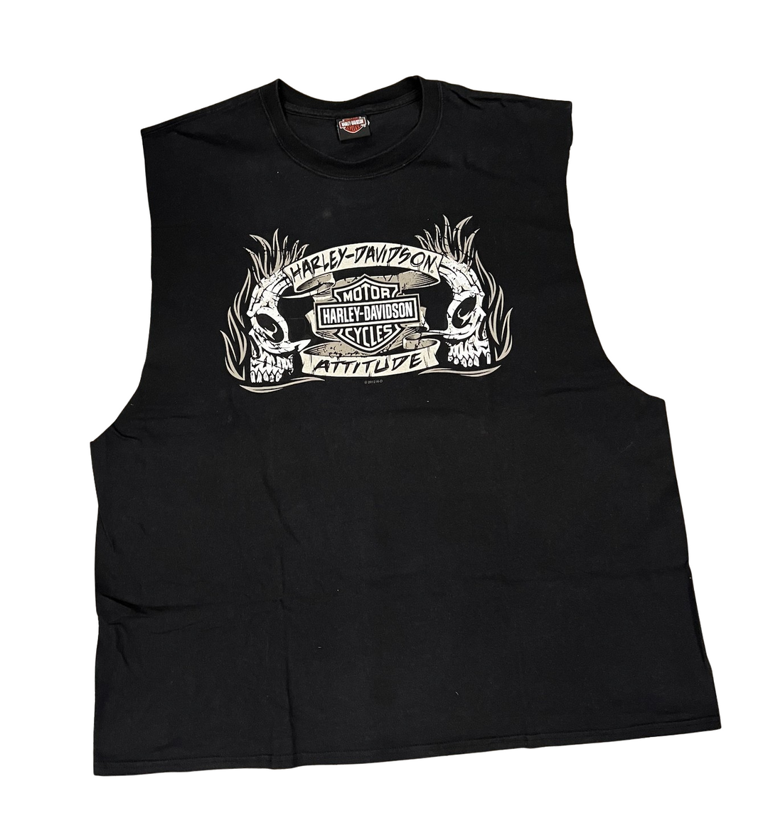 Harley Davidson 'Attitude' Vintage Cutoff