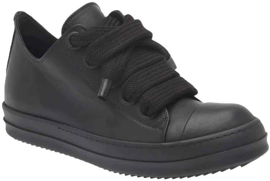 Rick Owens Lido Jumbo Lace Low Black/Black Sneaks