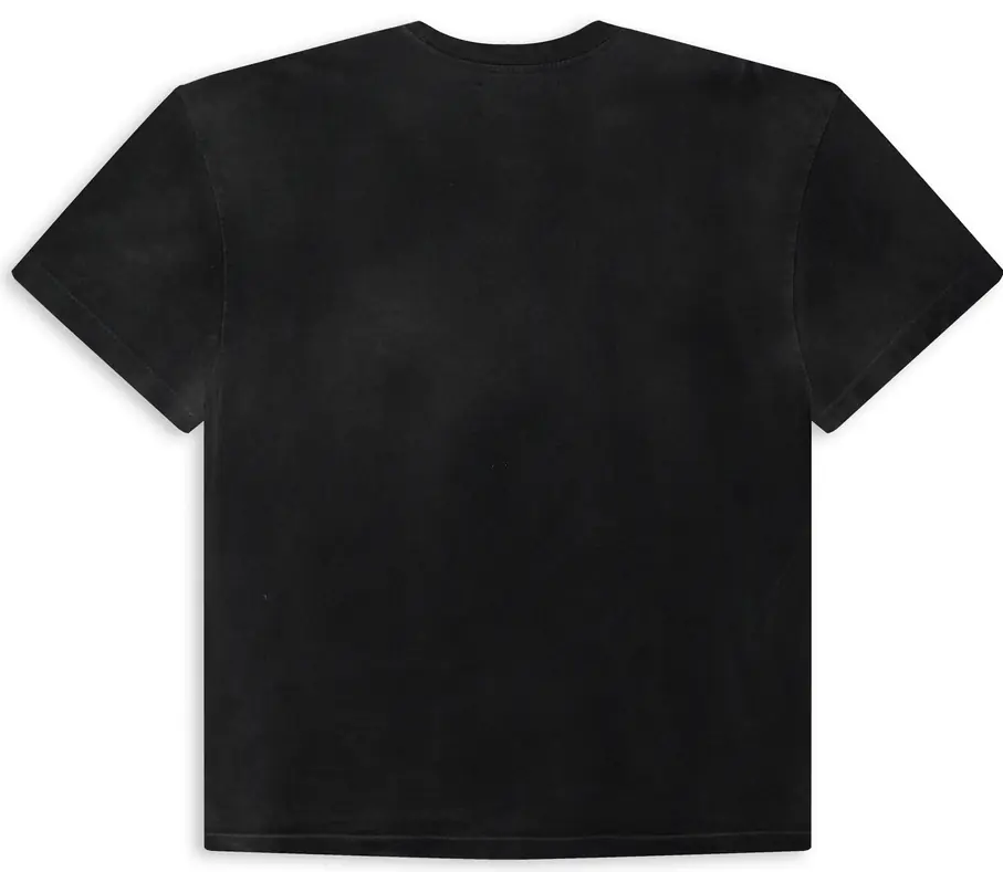 Satoshi Nakamoto 'Smiley' Faded Black Tee