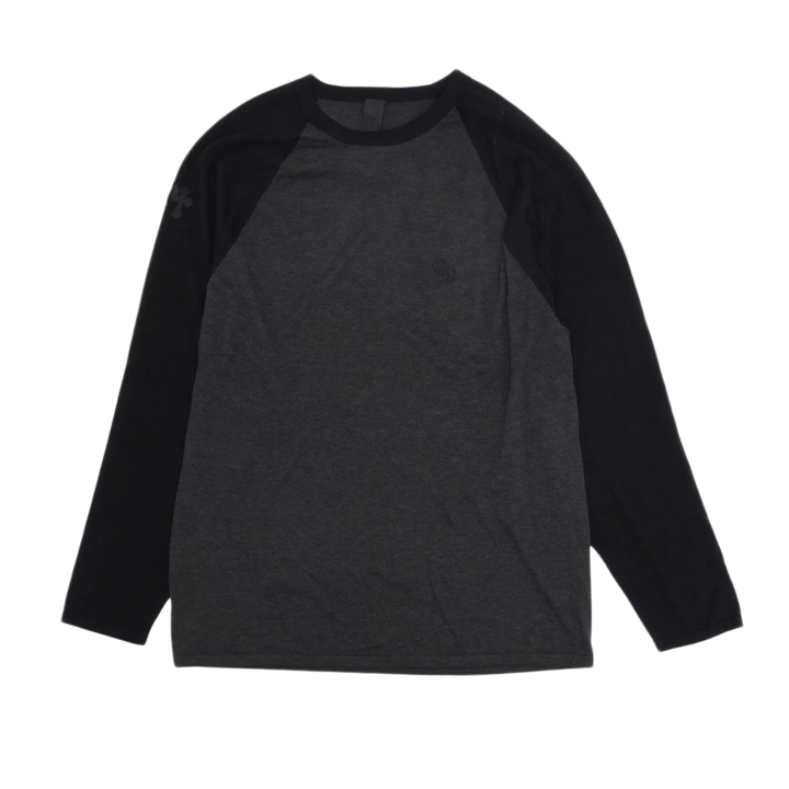 Chrome Hearts 'Grey/Black' Baseball Long Sleeve Tee