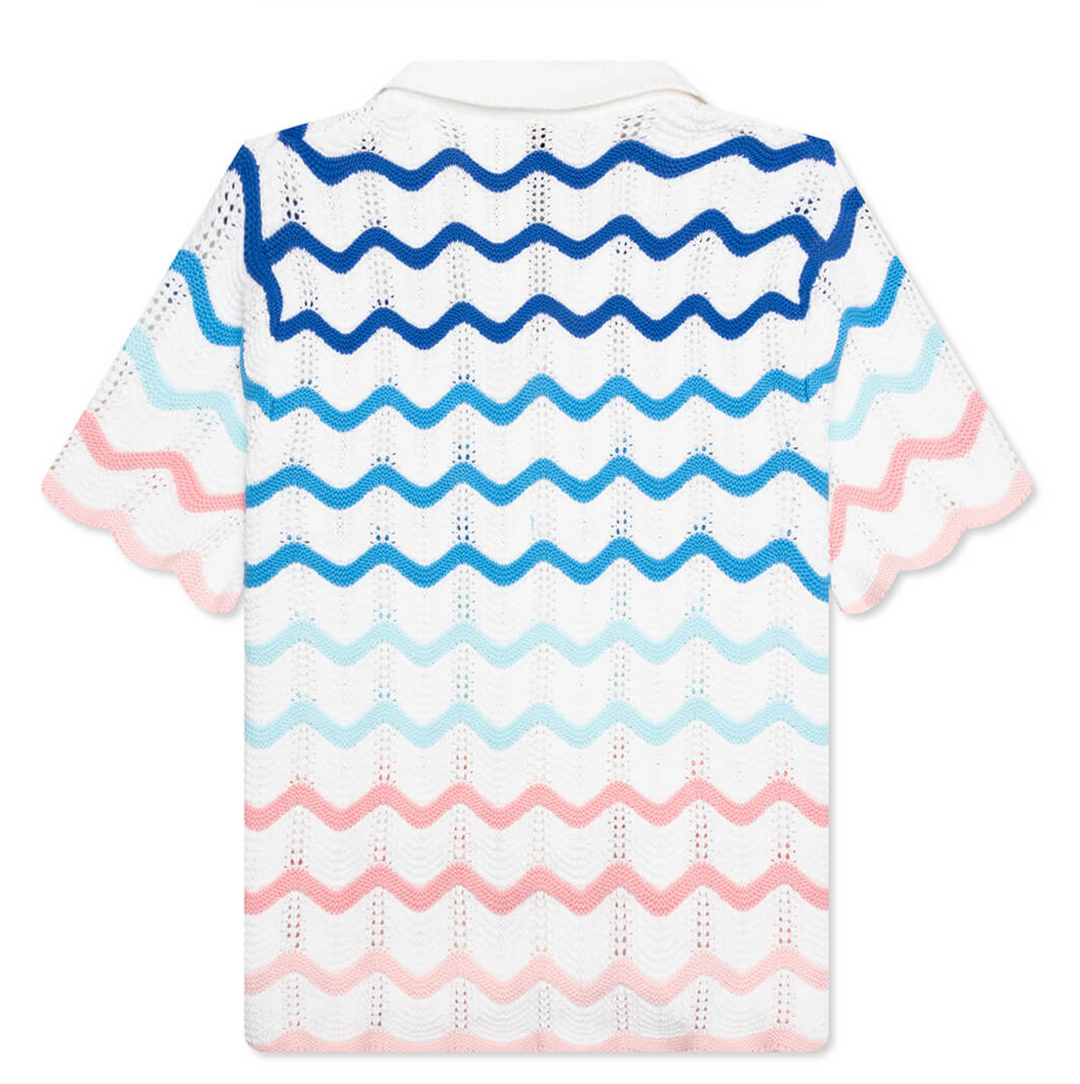 Casablanca 'Gradient Wave' Crochet Shirt