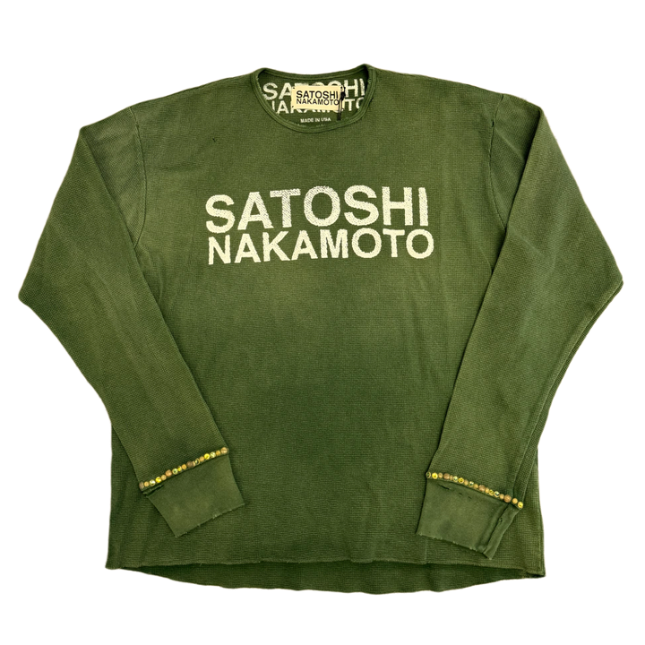 Satoshi Nakamoto 'Green' Studded Thermal