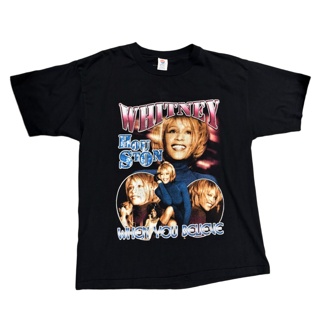 Whitney Houston 'My Love' Black Vintage Tee