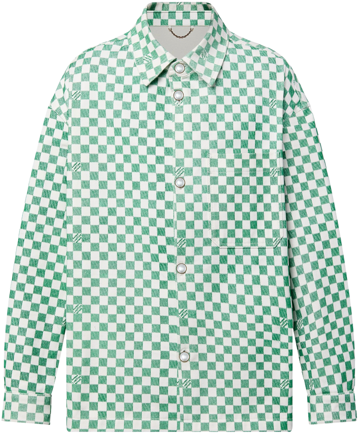 Louis Vuitton 'Green' Damier Overshirt