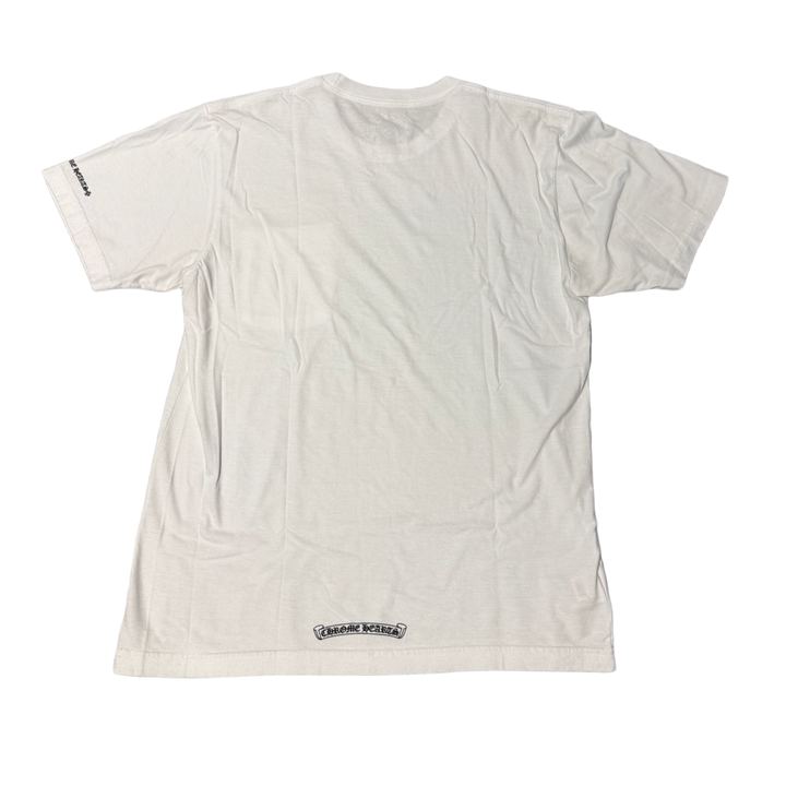 Chrome Hearts 'White' Neck Letters Logo Pocket Tee
