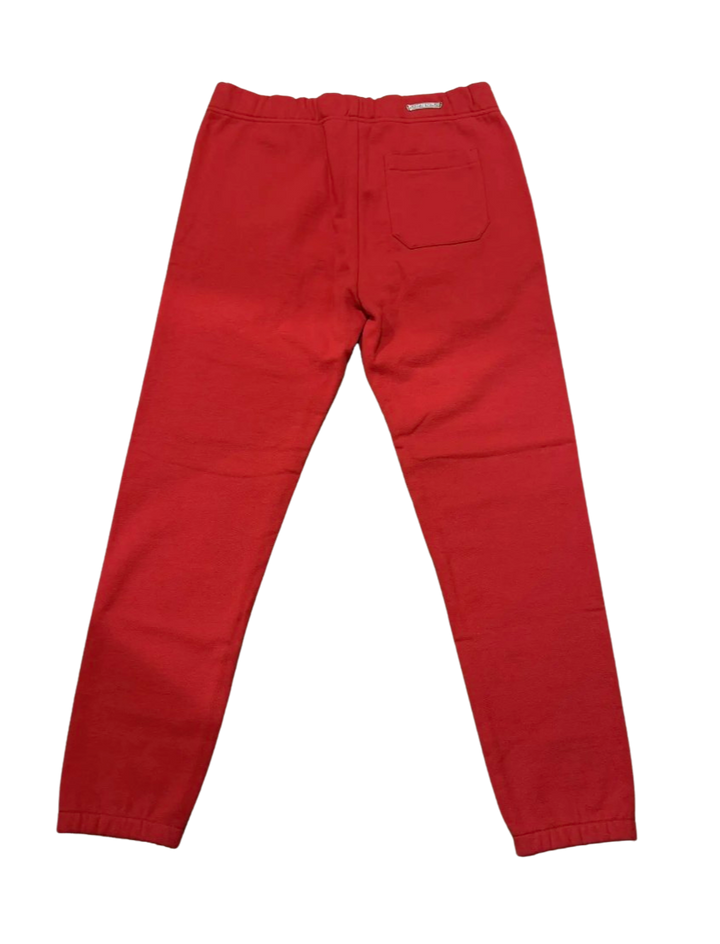 Chrome Hearts 'Red Triple Cross' Embroidered Sweat Pants