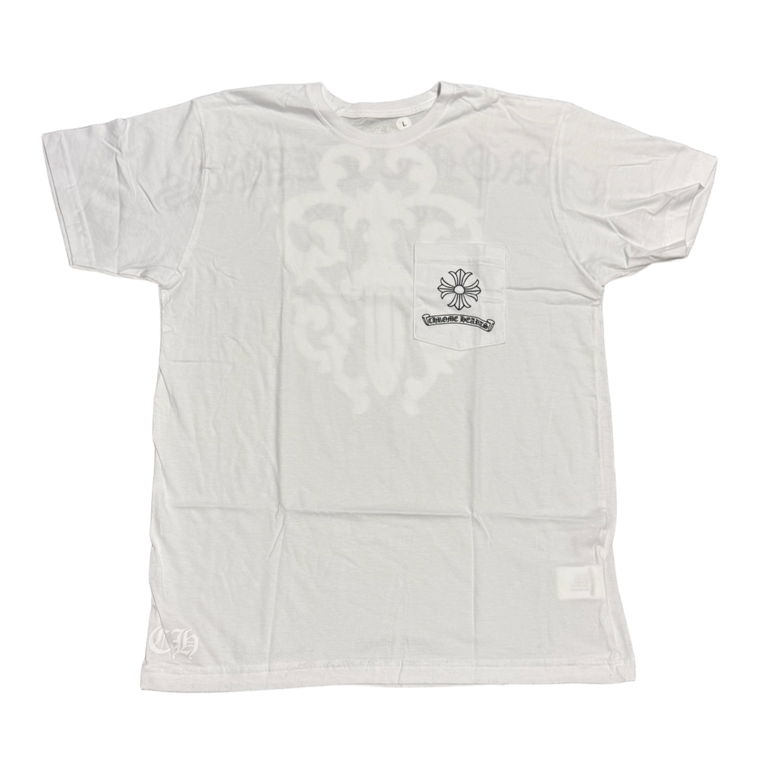 Chrome Hearts 'USA Dagger' White Pocket Tee