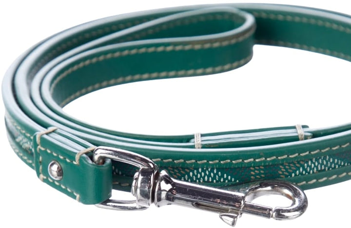 Goyard 'Green' 42 Inch Dog Leash