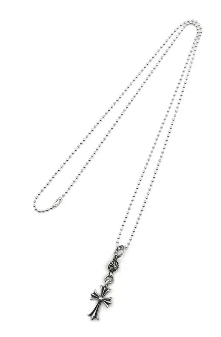Chrome Hearts Tiny Cross Crossball Necklace