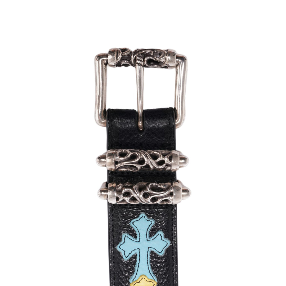 Chrome Hearts 'Multicolor' Cemetery Patch Double Roller Belt