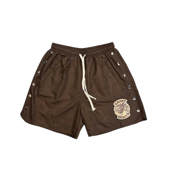 Saint Vanity 'Brown' Nylon Shorts