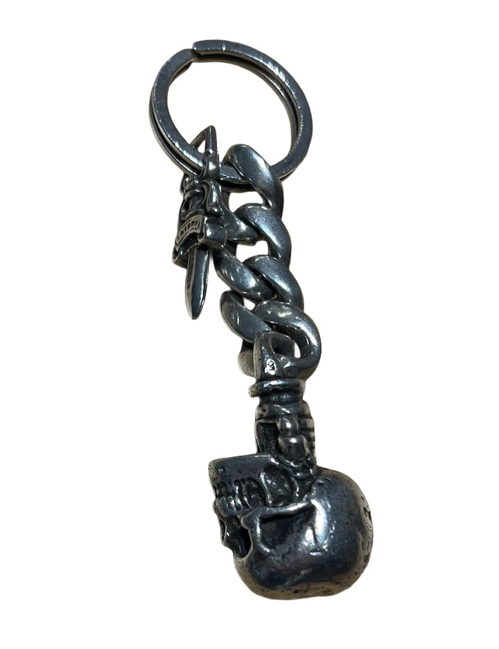 Chrome Hearts 'Foti' Silver Keychain