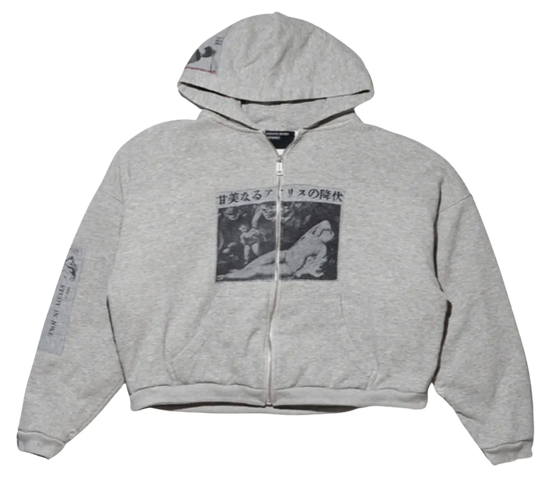 Enfants Riches Déprimés 'Assemblage' Thermal Zip Up Hoodie